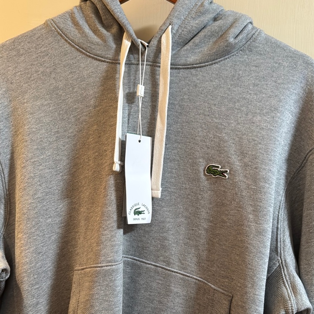 Lacoste Gray Sweatshirt Classic Hoodie